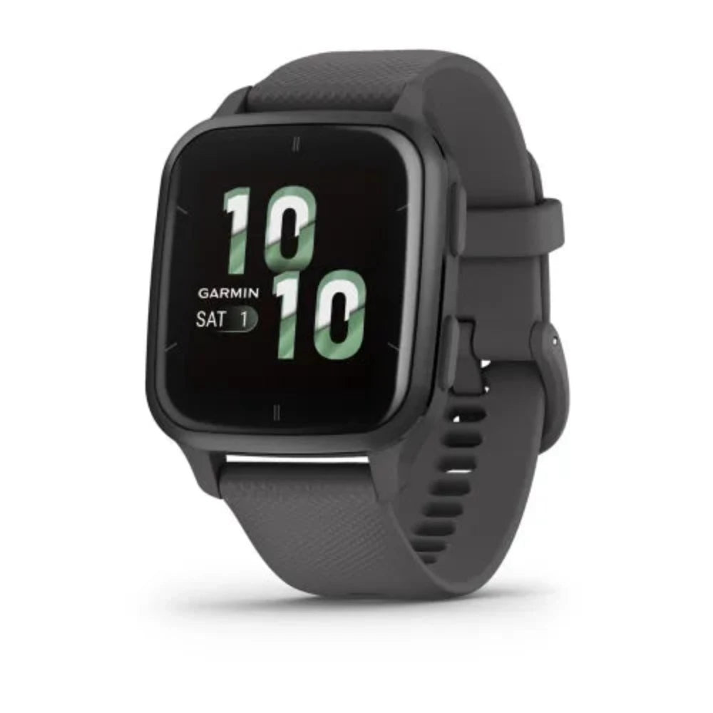 Garmin Venu SQ 2 GPS Smartwatch - Slate Aluminum Bezel with Shadow Gray Band