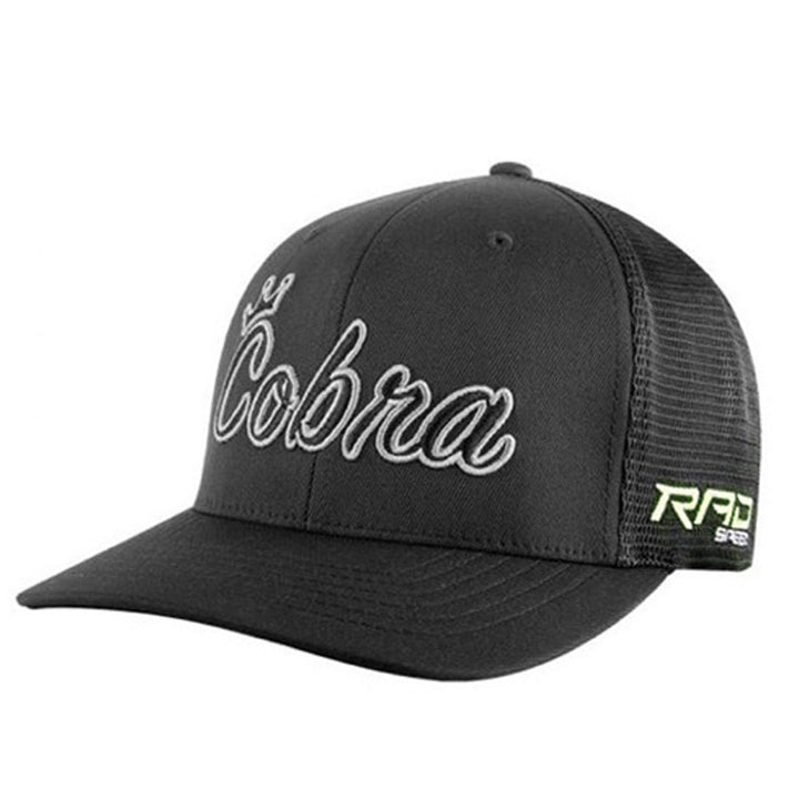 Cobra Tour Issue Crown C Trucker FlexFit 110 Trucker Snapback Hat - BLACK