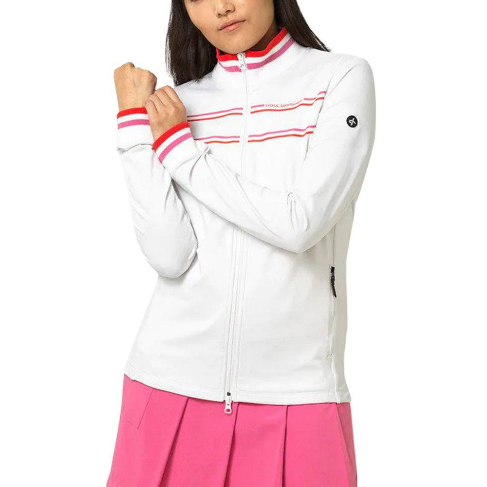 Cross Sportswear Womens Stinger Full Zip - WHITE