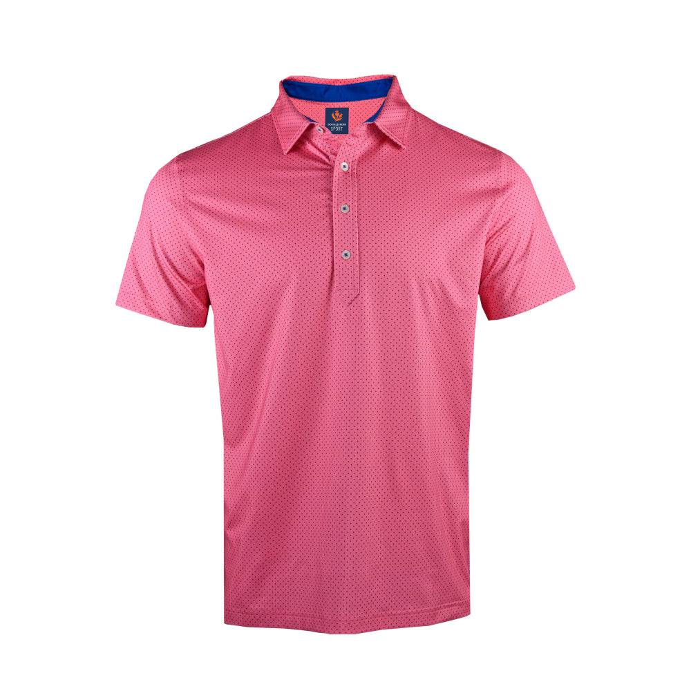 Donald Ross Mens Sport Fit Beau Polo - PEONY