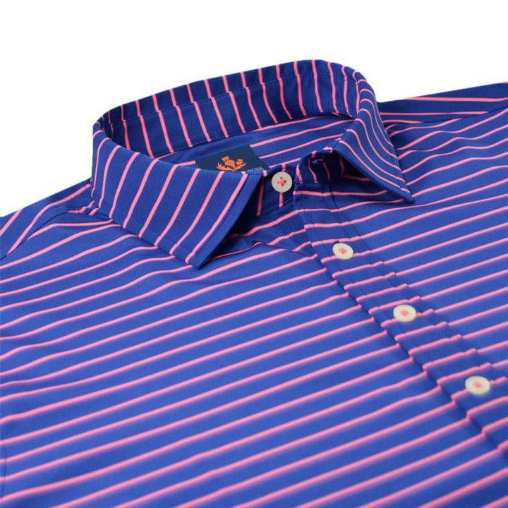 Donald Ross Mens Sport Fit Finnley Polo - NAVY/PEONY