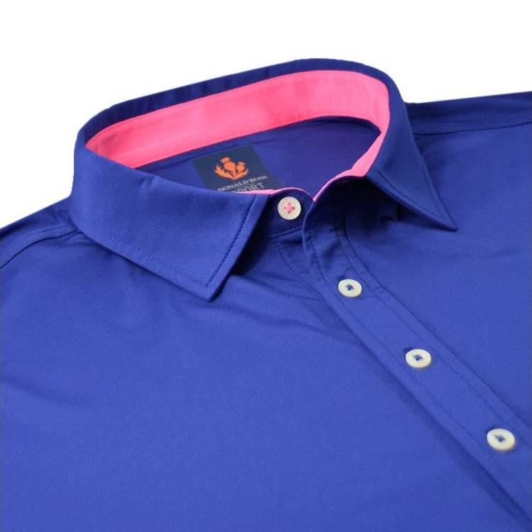 Donald Ross Mens Sport Fit Jimmy Polo - NAVY/PEONY