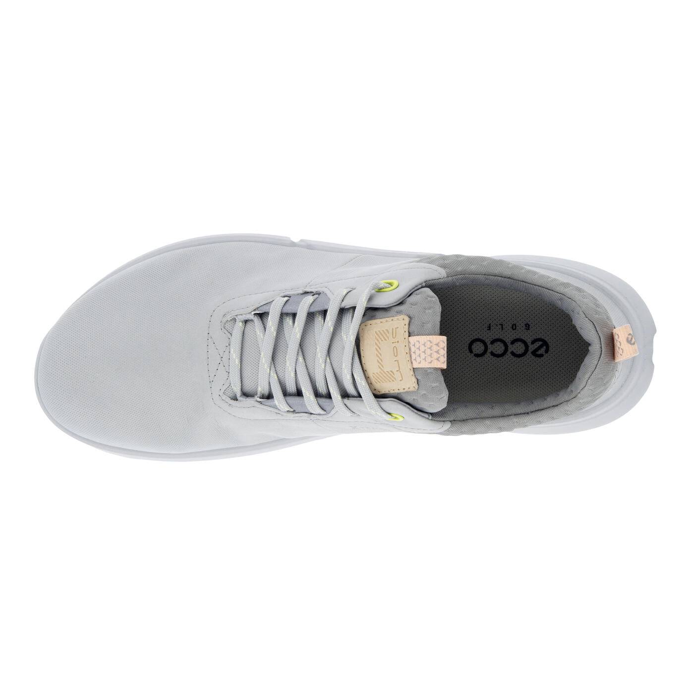 Ecco Womens Golf Biom H4 GORE-TEX Shoes - CONCRETE/PEACH NECTAR