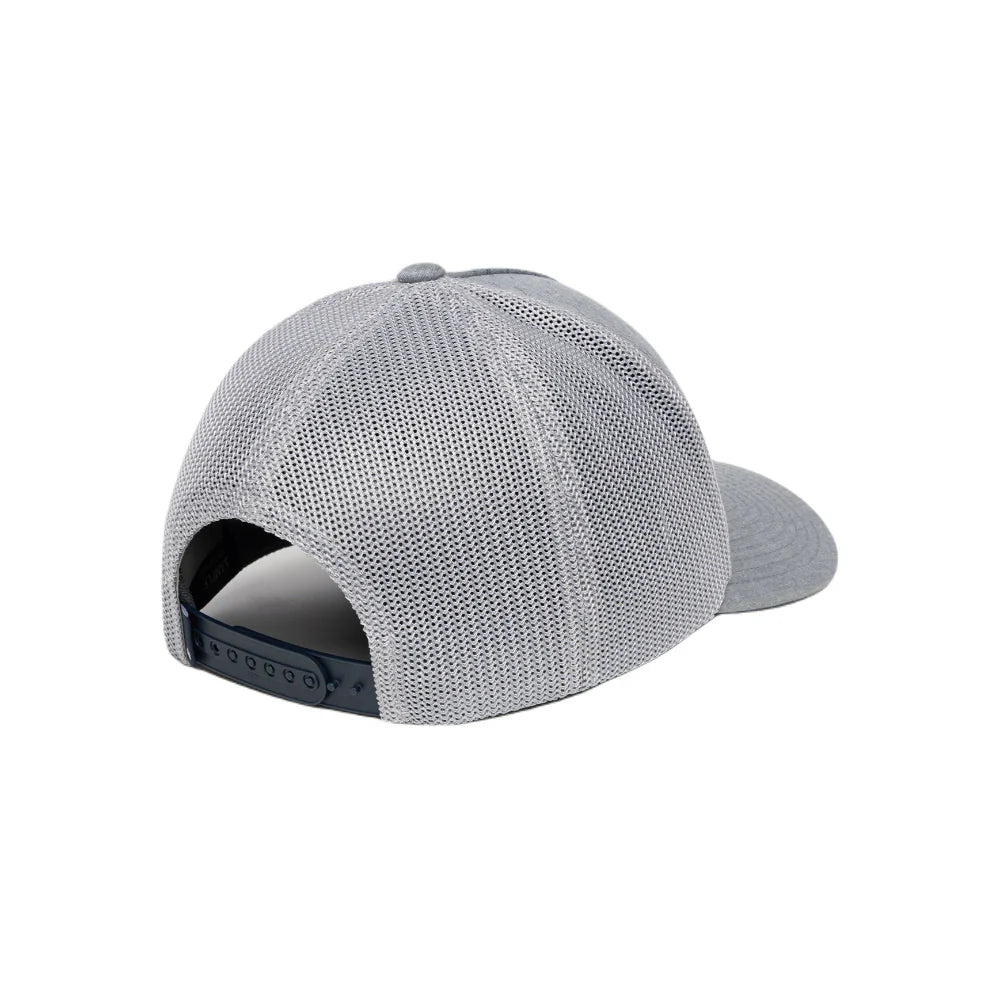 TRAVIS MATHEW MENS GREAT BASIN SNAPBACK HAT ANTI LOGO - HEATHER GREY