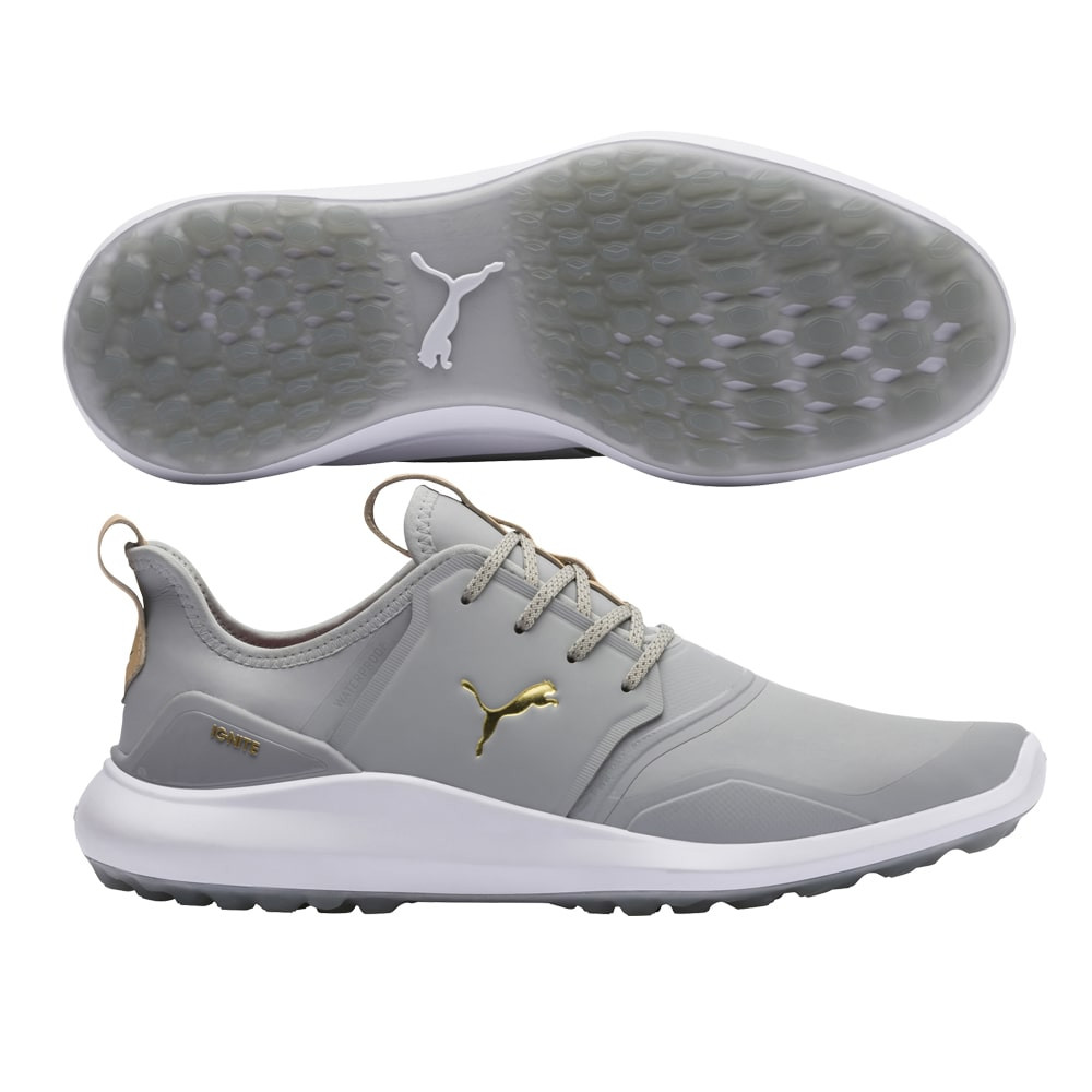 Puma Men's Ignite NXT Pro Golf Shoes High Rise/Team Gold/White