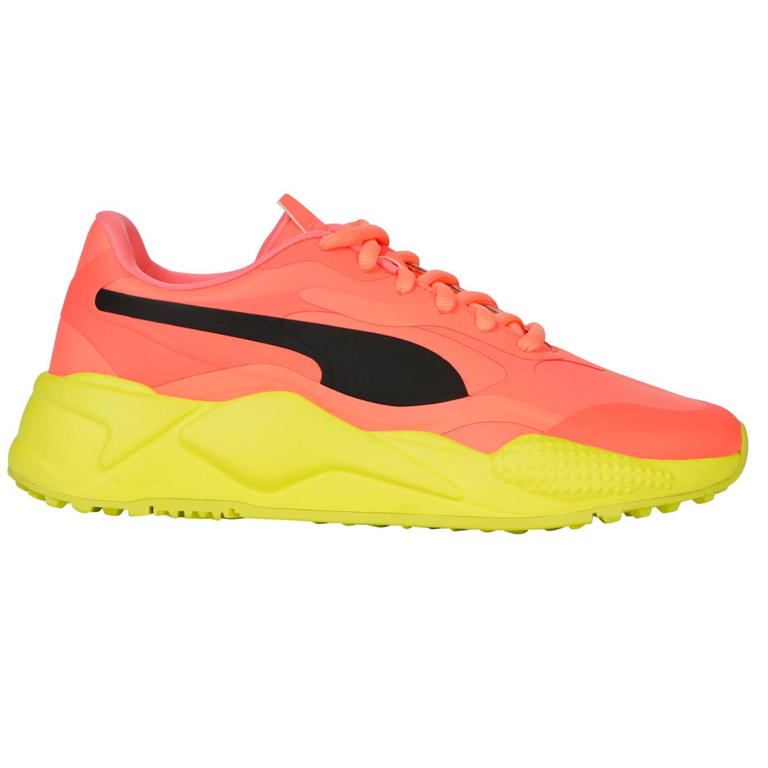 Puma Men's Ltd Edition RS-G Rise Up Spikeless Golf Shoe - Yellow/Orange/Black