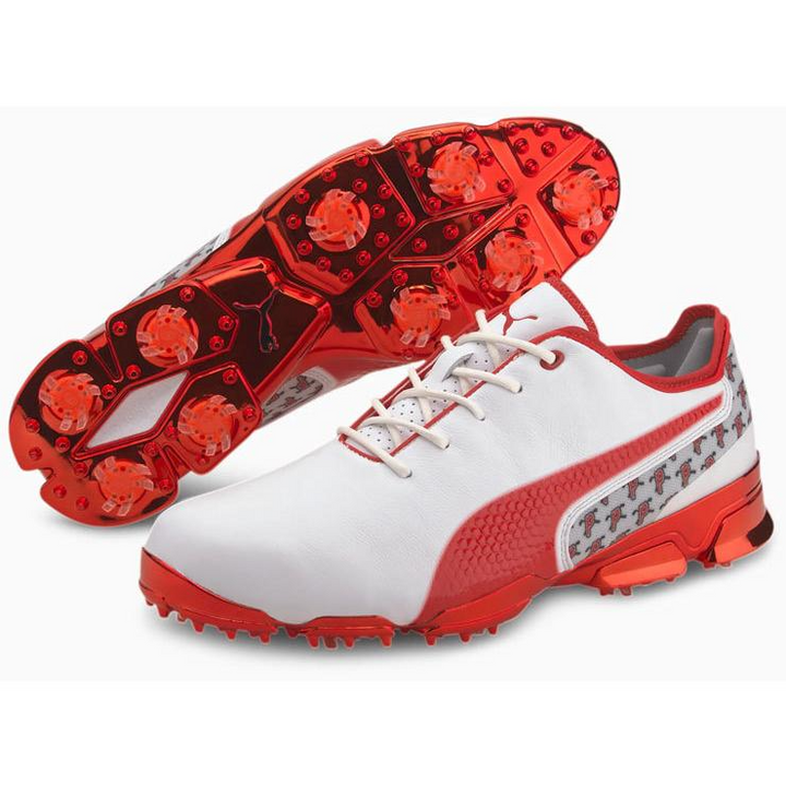 Puma Men's TOUR ISSUE- LTD EDITION IGNITE PROADAPT ATL Golf Shoes -PUMA WHITE - HIGH RISK RED