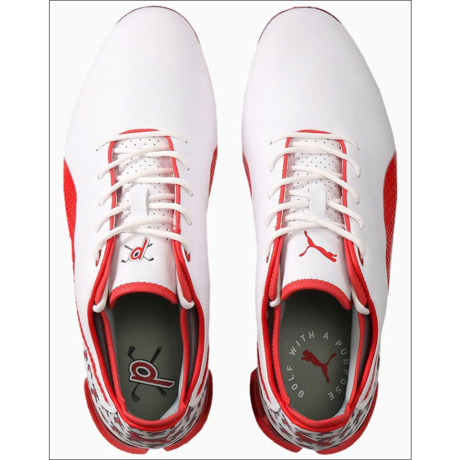 Puma Men's TOUR ISSUE- LTD EDITION IGNITE PROADAPT ATL Golf Shoes -PUMA WHITE - HIGH RISK RED