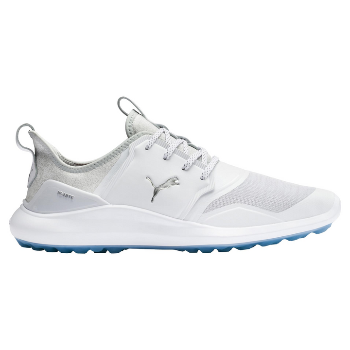 Puma Men's TOUR  Ignite NXT Lace Golf Shoes - WHITE / SILVER