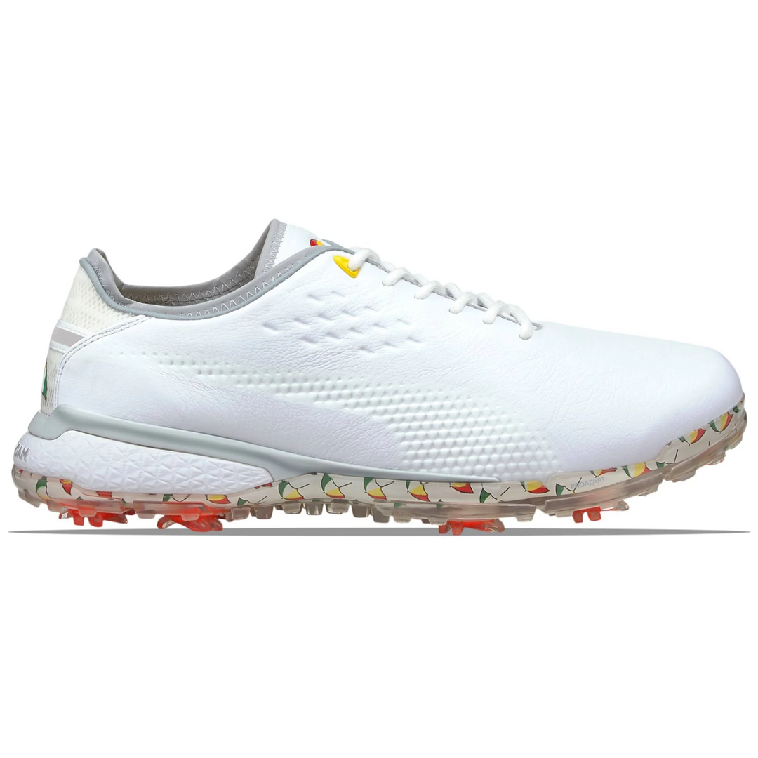 Puma Men's TOUR (RICKIE FOWLER) IGNITE PROADAPT DELTA Arnold Palmer LEATHER Golf Shoes - WHITE