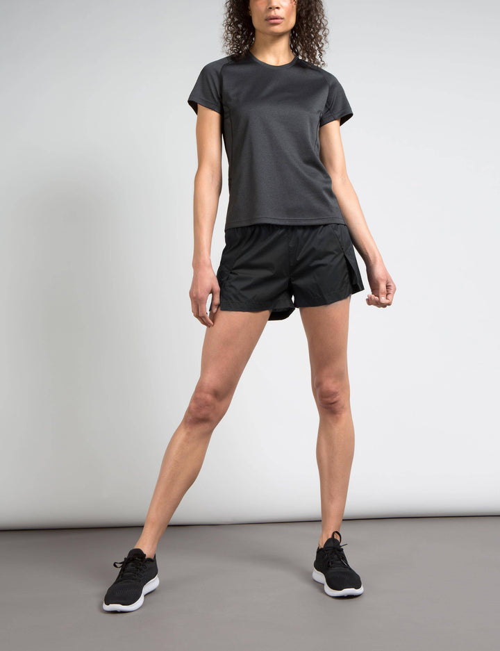 J.Lindeberg Womens Track Gym Shorts - Black