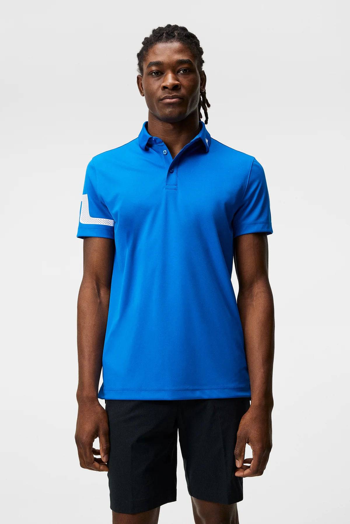 J.Lindeberg Mens Heath Regular Fit Polo - LAPIS BLUE | Golf Anything Canada