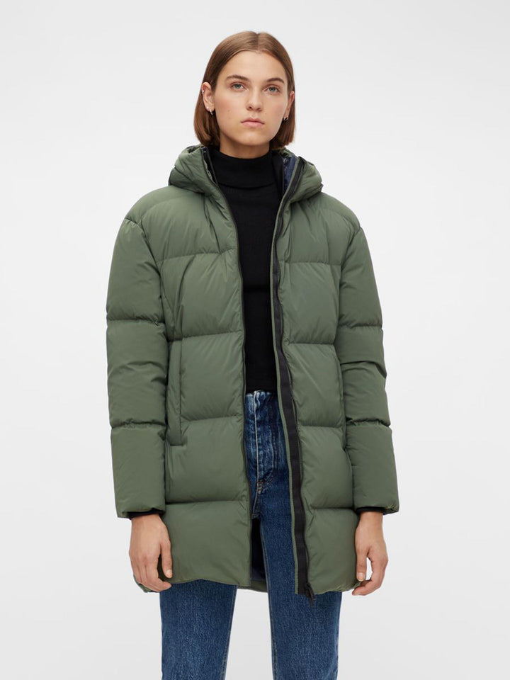 J.Lindeberg Womens Radiator Down Parka Coat - THYME GREEN