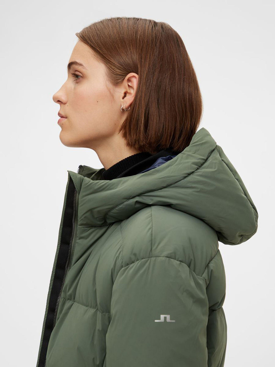 J.Lindeberg Womens Radiator Down Parka Coat - THYME GREEN