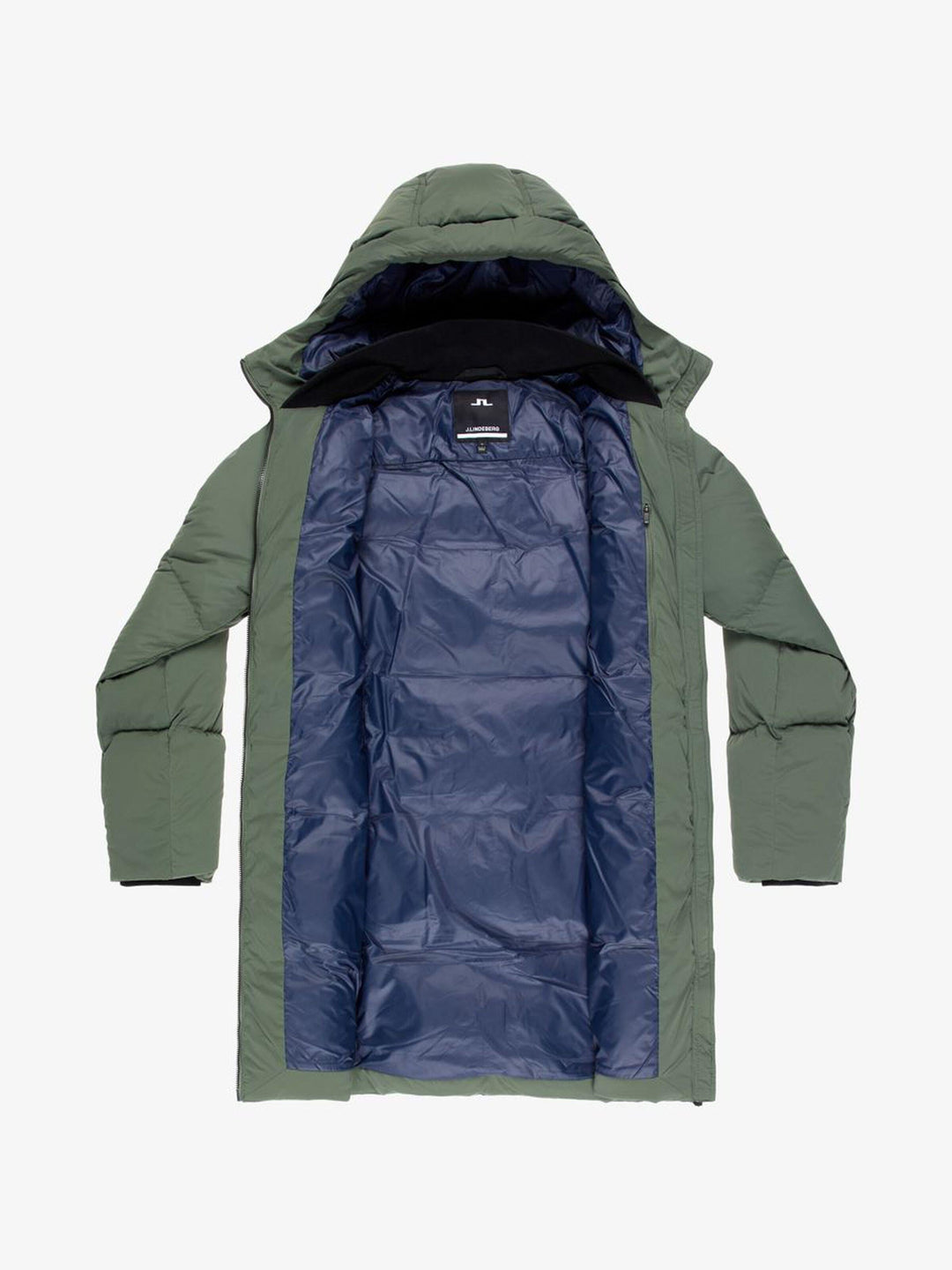 J.Lindeberg Womens Radiator Down Parka Coat - THYME GREEN