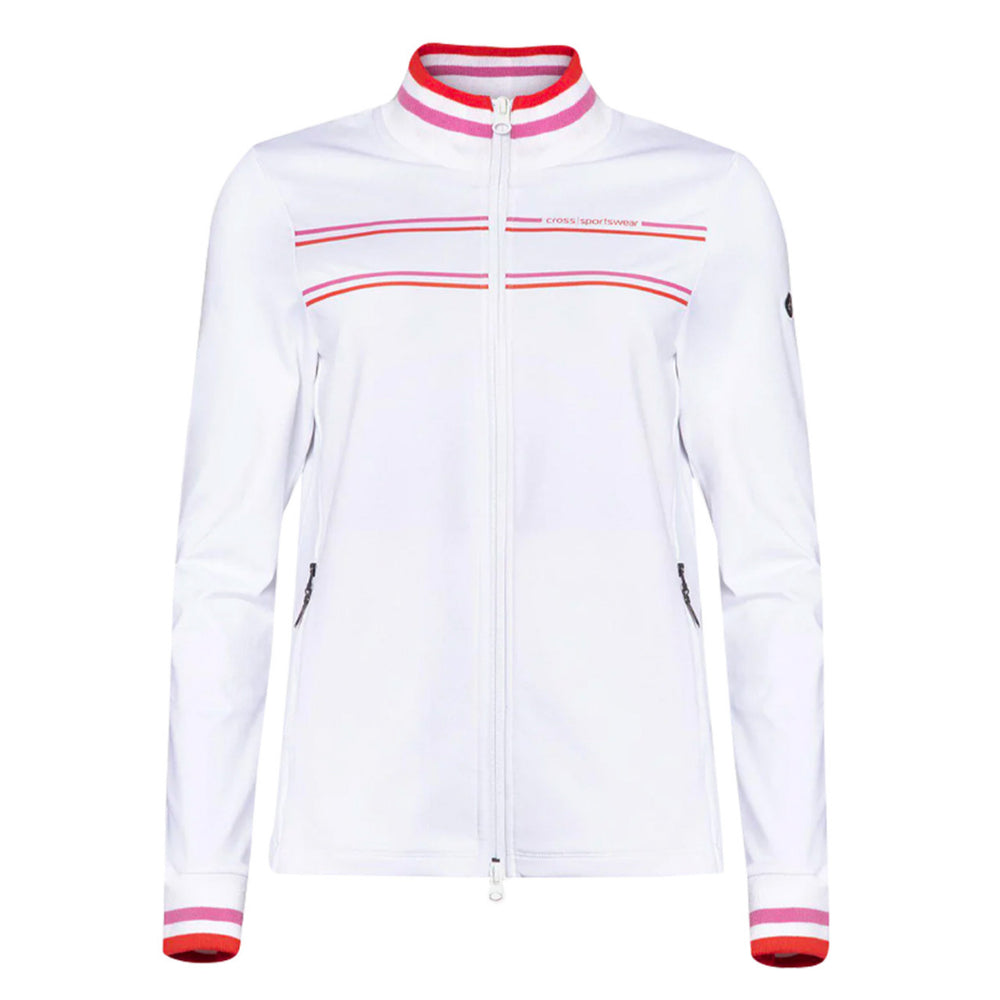 Cross Sportswear Womens Stinger Full Zip - WHITE - Golf Anything Canada