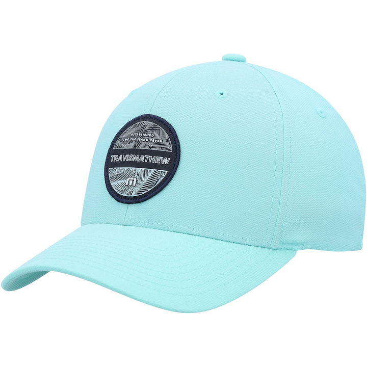 TRAVIS MATHEW PUERTO VALLARTA FITTED HAT - HEATHER TURQUOISE