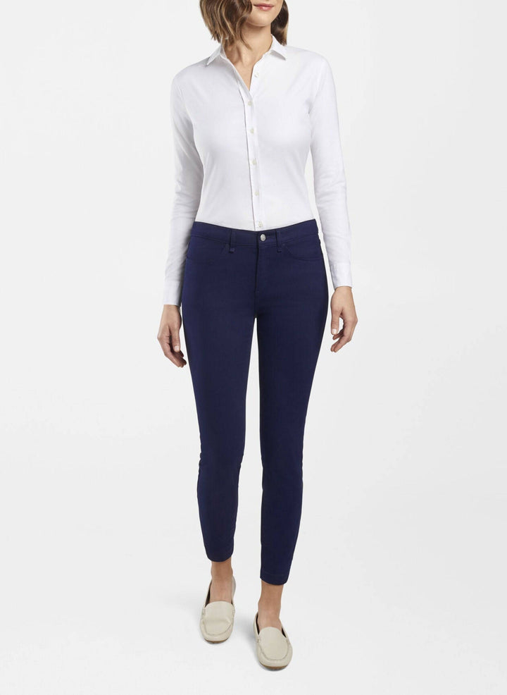 Peter Millar Women's Everyday Plush Twill Pant - Navy