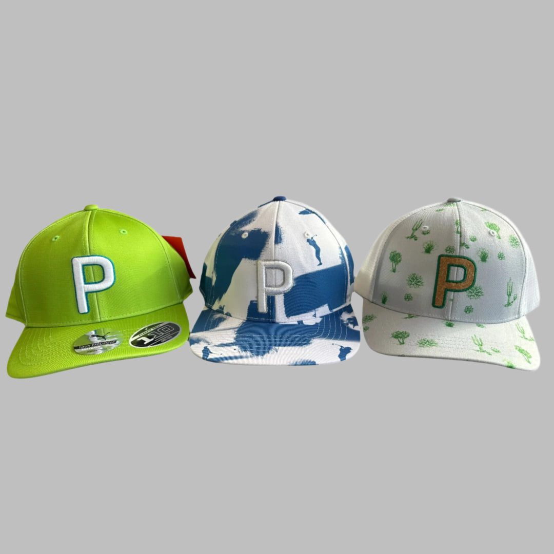 Puma Men's LOT OF 3 - Limited Edition and Tour Issue Snapback Hats - Lot #3