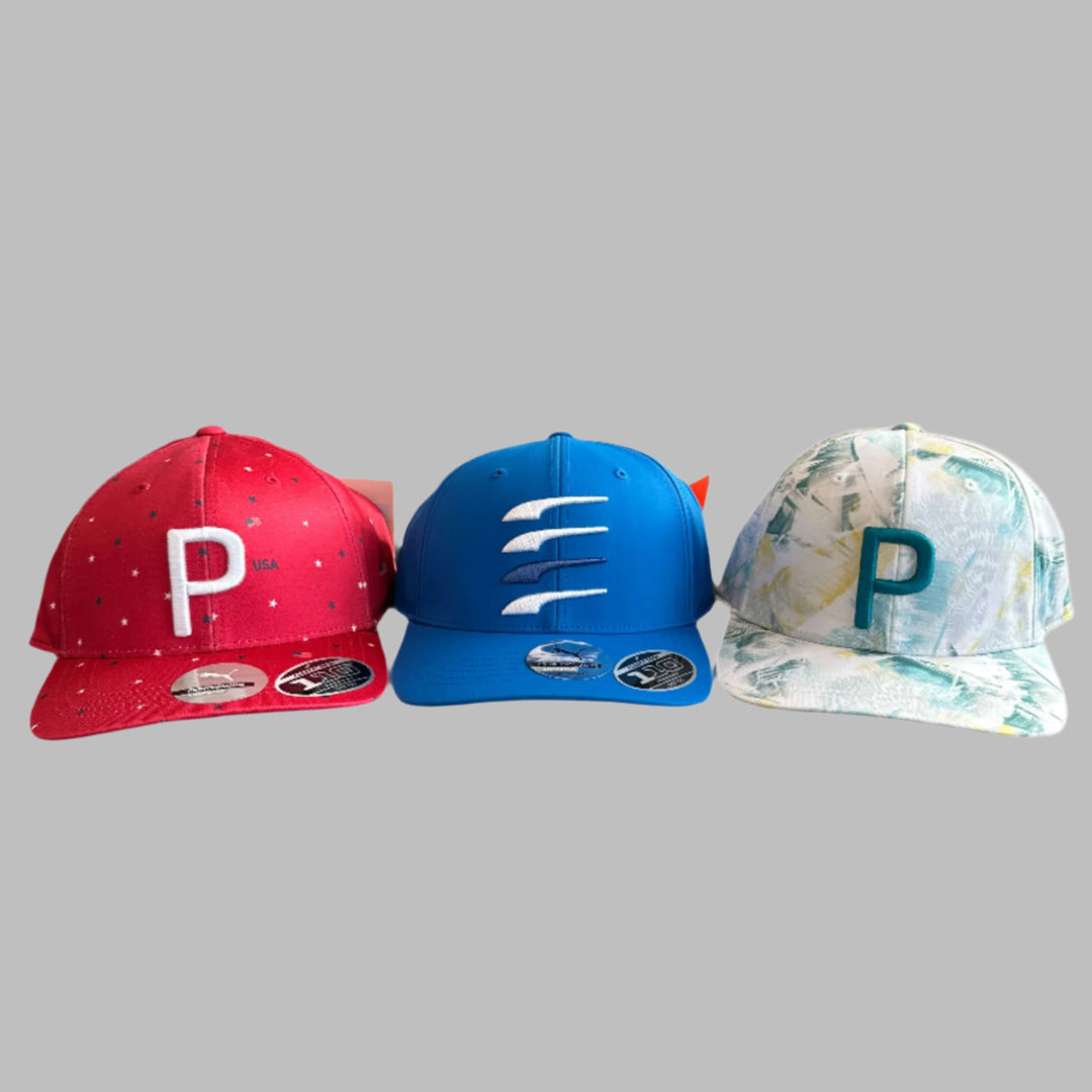 Puma Men's LOT OF 3 - Limited Edition and Tour Issue Snapback Hats - Lot #4