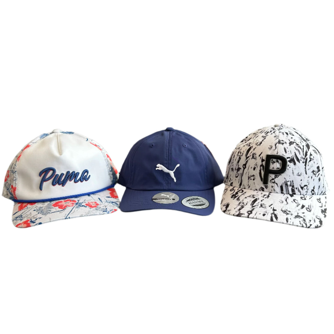 Puma Men's LOT OF 3 - Limited Edition and Tour Issue Snapback Hats - Lot #5