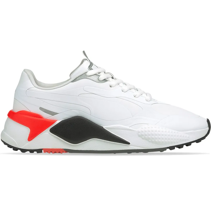 Puma Men's TOUR Ltd Edition RS-G Golf Shoe - PUMA WHITE / PUMA BLACK / HIGH RISK RED