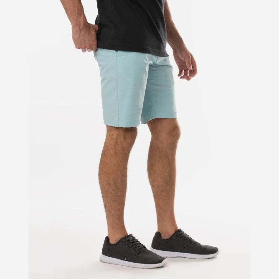 TRAVIS MATHEW MEN'S BECK SHORTS - HEATHER BERYL GREEN