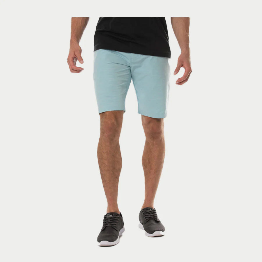 TRAVIS MATHEW MEN'S BECK SHORTS - HEATHER BERYL GREEN