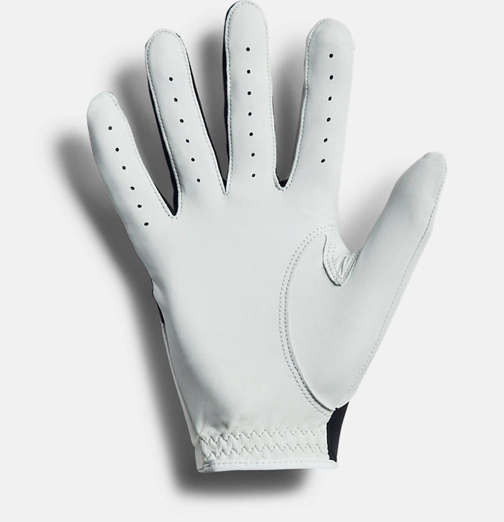 Under Armour Mens Iso-Chill Golf Glove - WHITE / BLACK