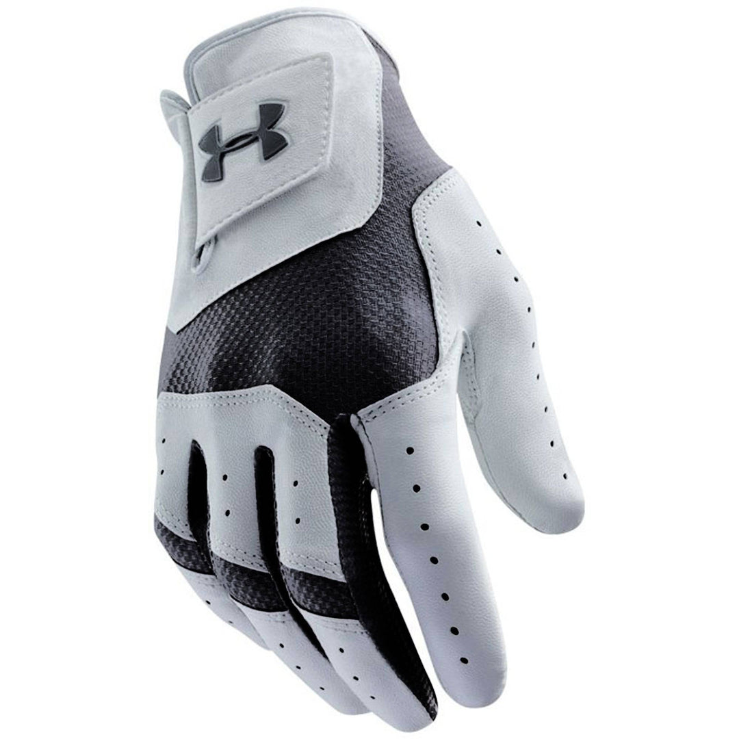 Under Armour Mens Iso-Chill Golf Glove - WHITE / BLACK