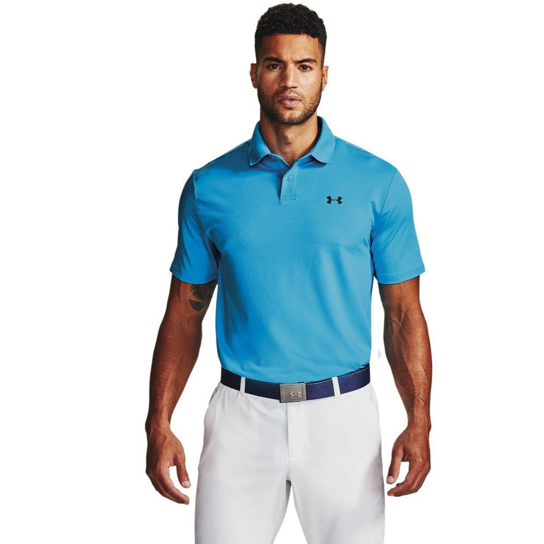 Under Armour Mens Performance Polo	 - LECTRIC BLUE/PITCH GRAY