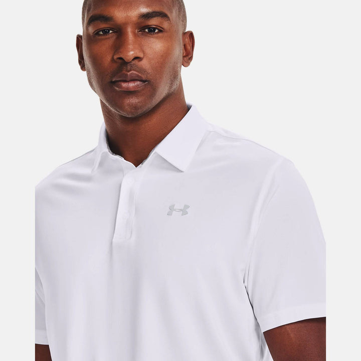 Under Armour Mens Playoff Golf Polo 2.0 - WHITE/MOD GRAY