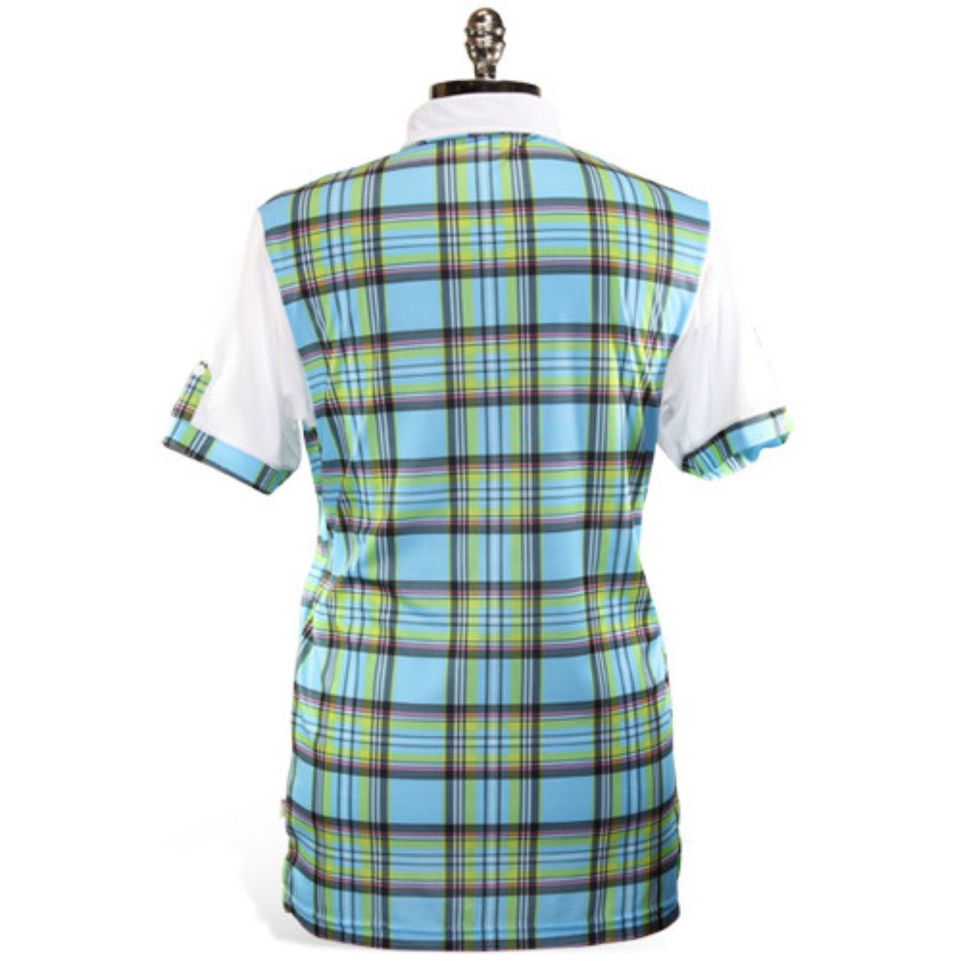 Iliac Mens The National III - Blue May Plaid/Pure White - Golf Anything Canada