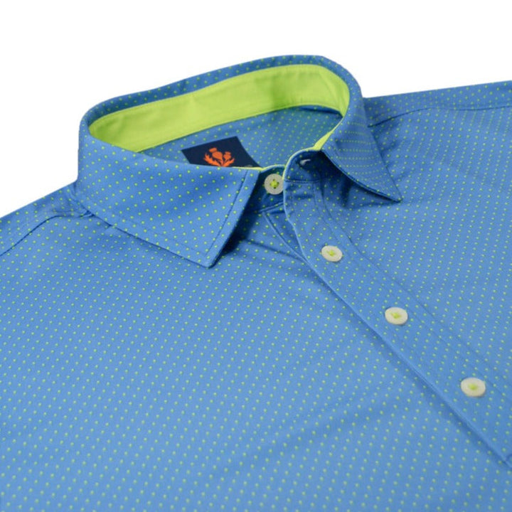 Donald Ross Mens Sport Fit Beau Polo - COASTAL/ALOE - Golf Anything Canada